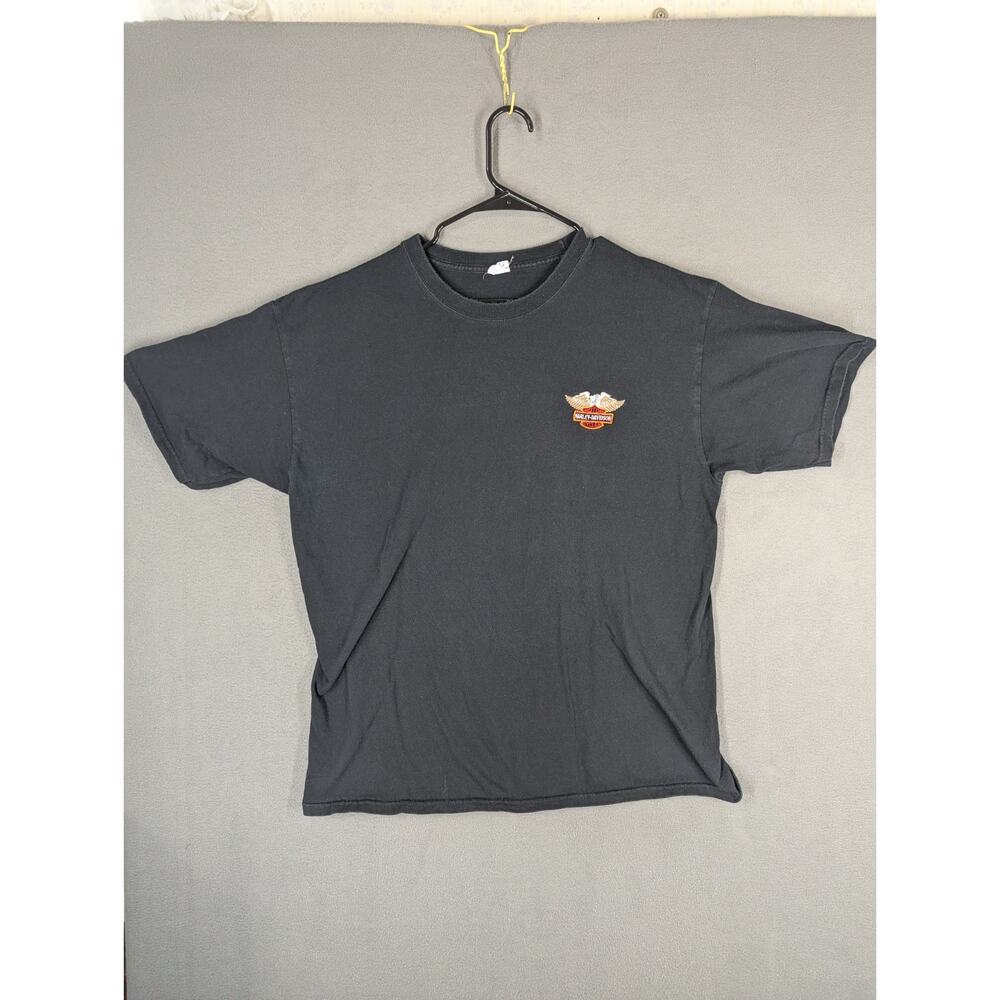 VTG Harley Davidson Puerto Vallarta Mexico Embroidered T-Shirt Yazbek XL